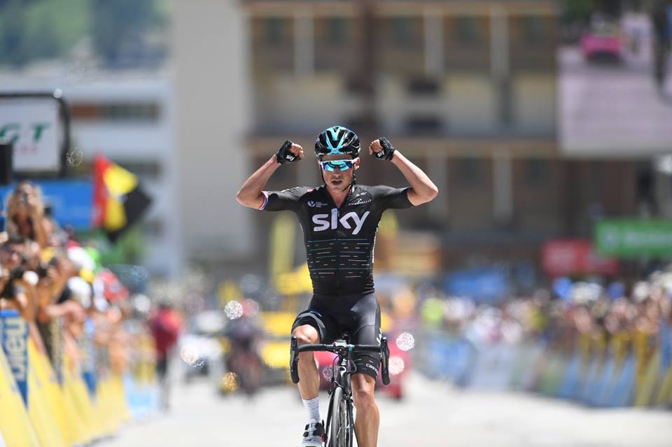Peter Kennaugh vince la settima tappa del Criterium du Dauphine 2017 con arrivo all'Alpe d'Huez