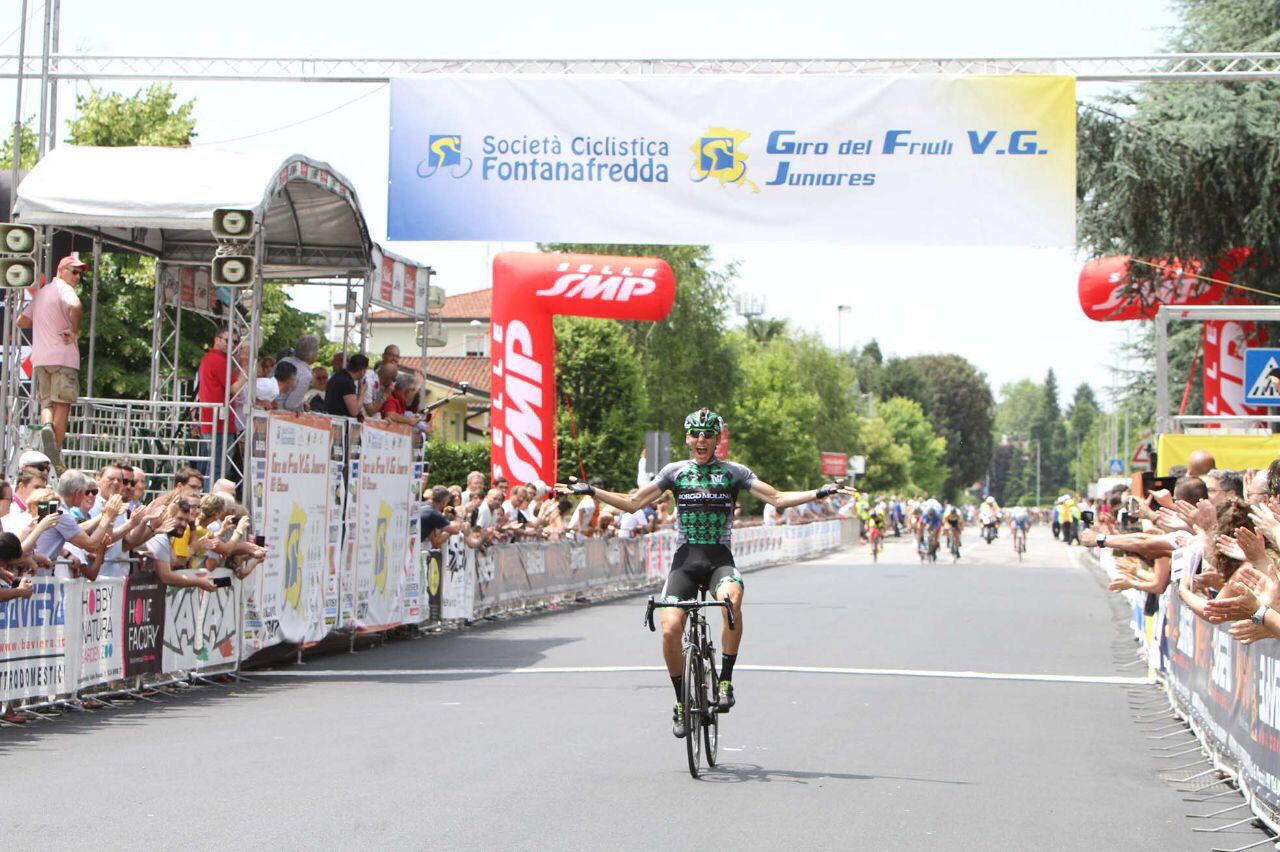 Fabio Mazzucco vince l'ultima tappa del Giro del Friuli Juniores 2017