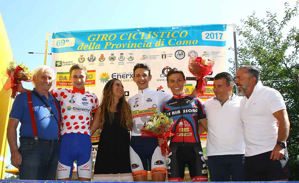 Il podio della Olgiate Comasco-Orino 2017