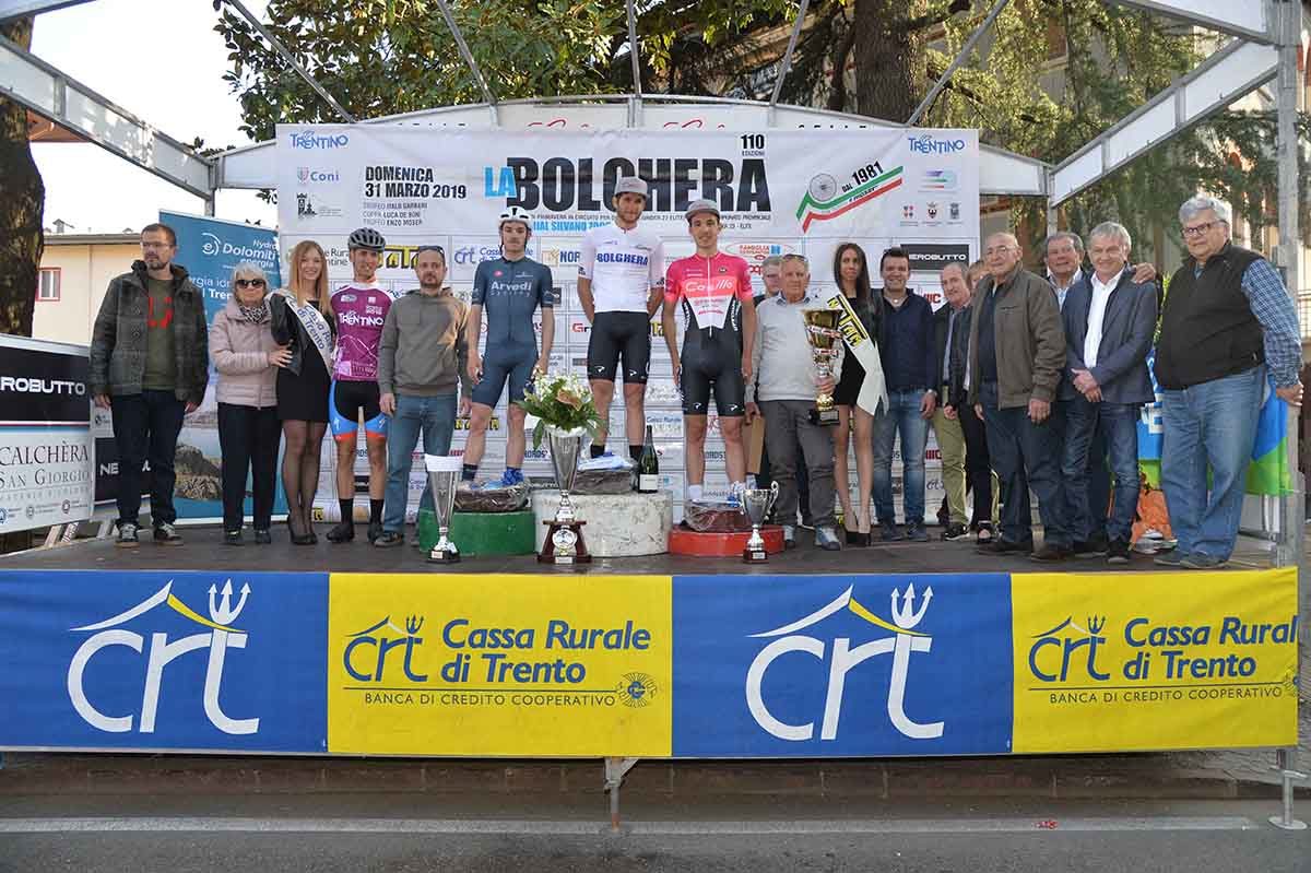 Il podio della 110/a La Bolghera (foto Remo Mosna)