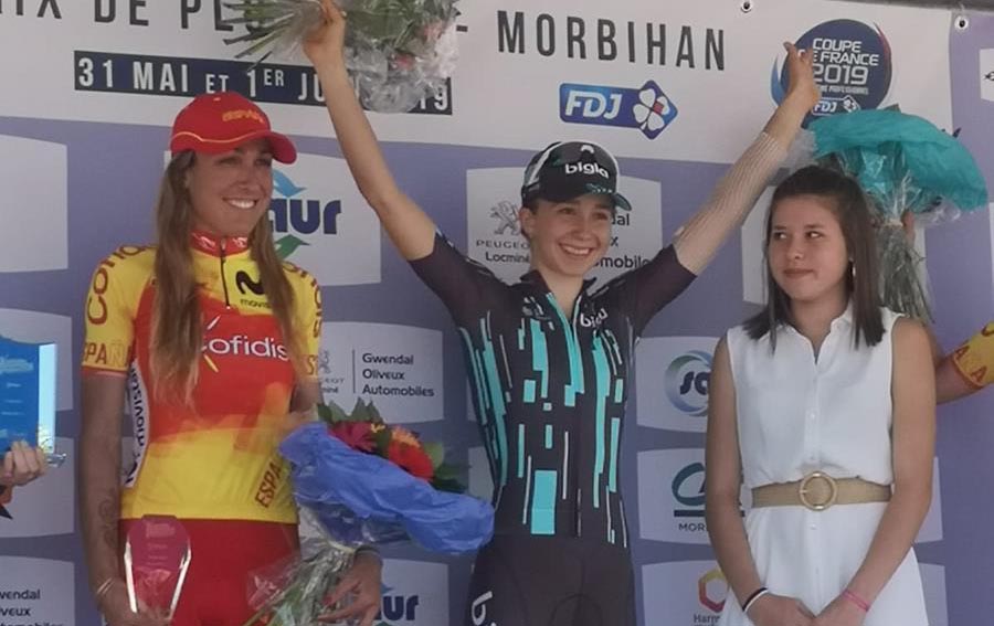 Il podio del Grand Prix de Plumelec-Morbihan Dames 2019