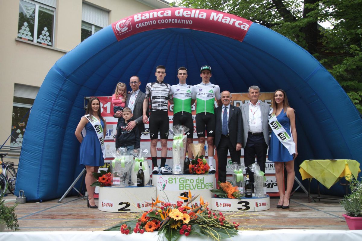 Il podio del Giro del Belvedere (foto Bolgan)