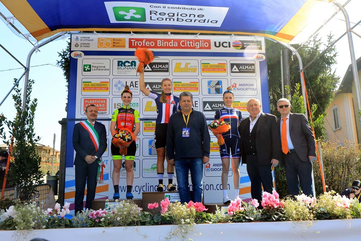Il podio del Trofeo Da Moreno 2019 con le autorità