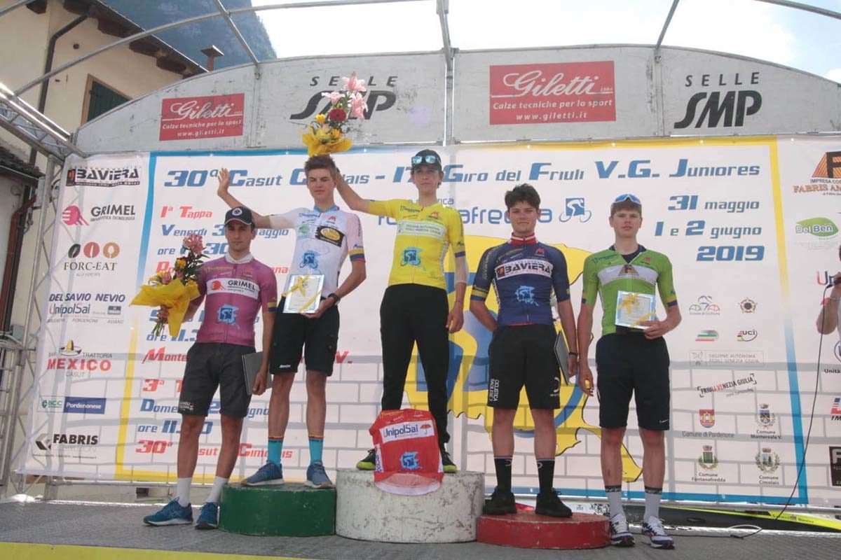 Le maglie finali del Giro del Friuli 2019 (foto Bolgan)