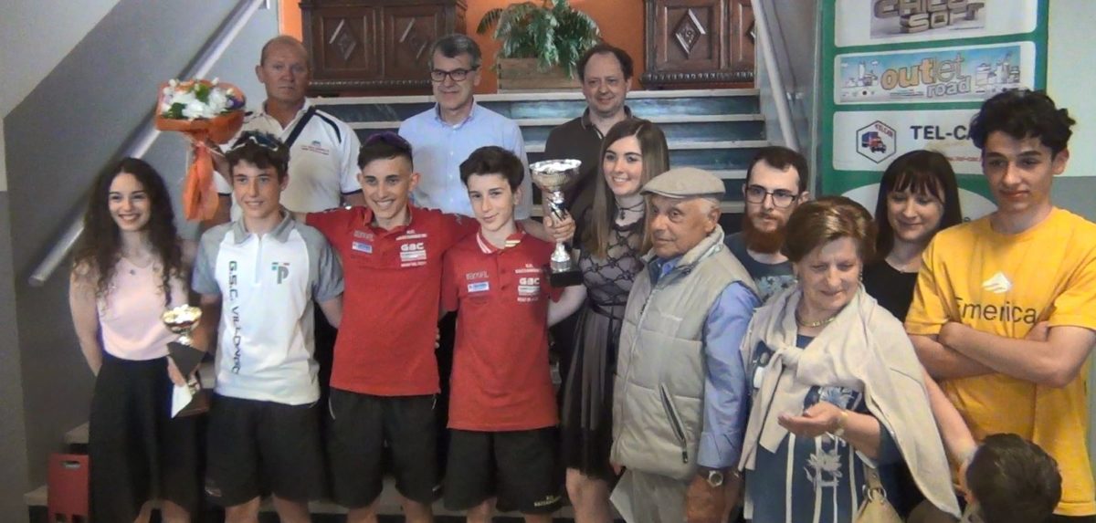 Il podio del Trofeo Comune di Casnigo 2019