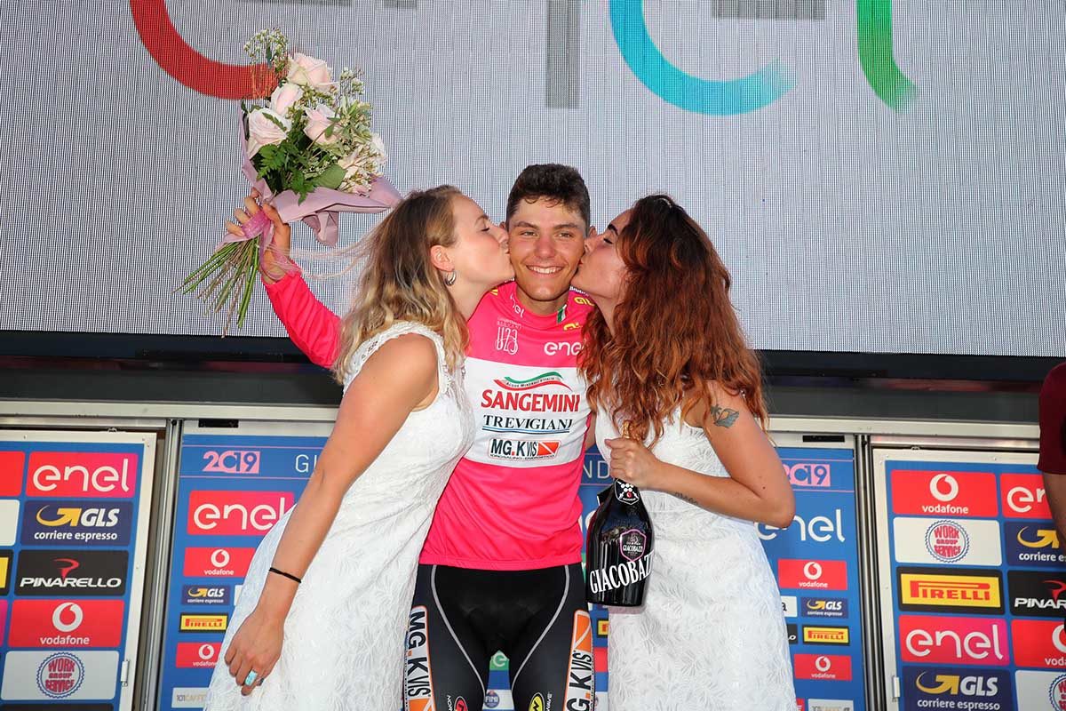 Fabio Mazzucco è la nuova maglia rosa del Giro d'Italia U23 (foto Isolapress)