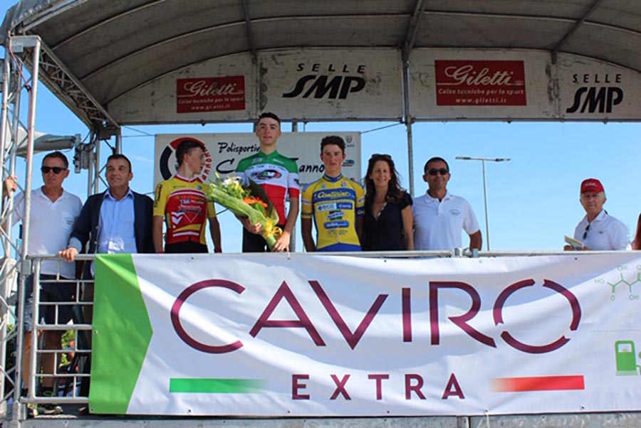 Il podio di "Sulle strade del Passatore", Trofeo Caviro Extra e GP Moreno