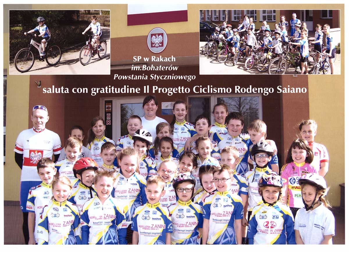 I ragazzi della Polonia ringraziano la Progetto Ciclismo Rodengo Saiano