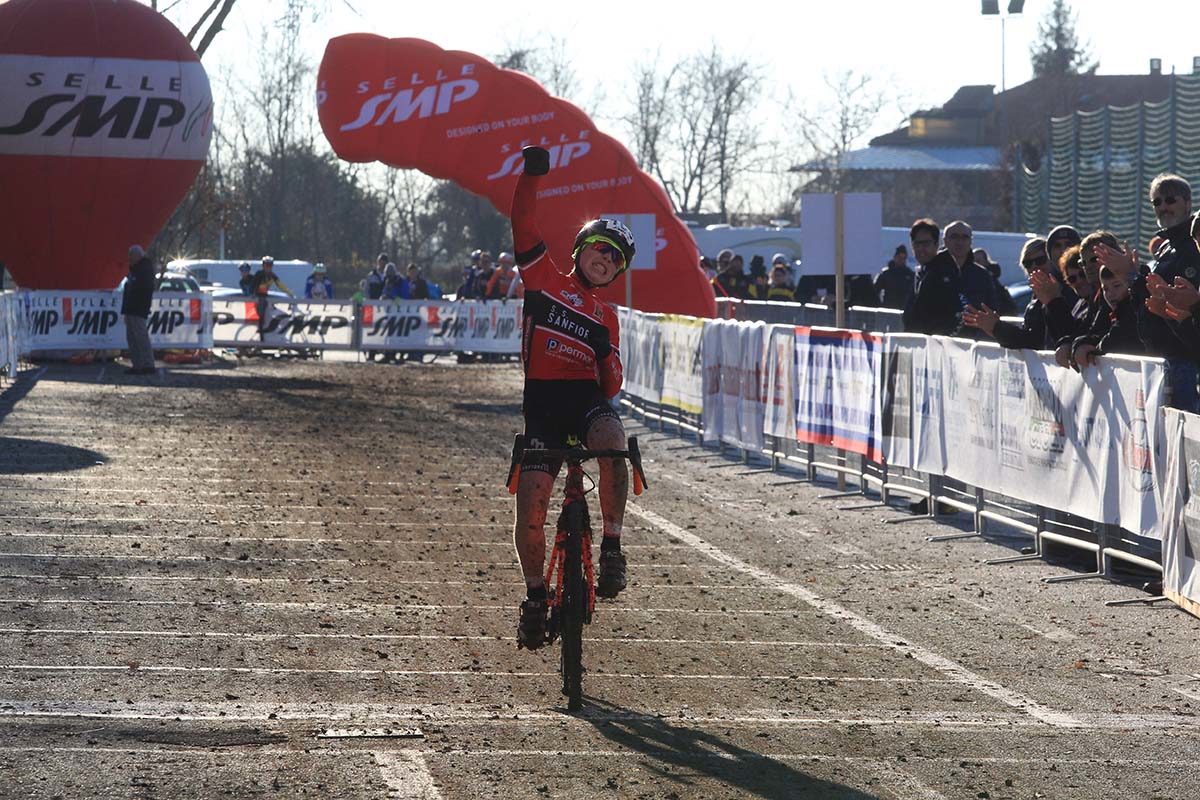 Riccardo Da Rios vince il Campionato Italiano di Ciclocross Esordienti 1° anno a Schio (foto Fabiano Ghilardi)