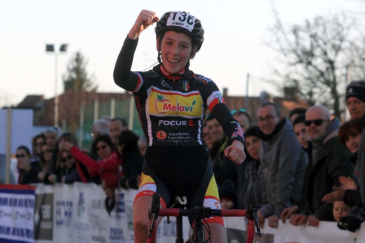 Valentina Corvi vince il Campionato Italiano di Ciclocross Donne Allieve 1° anno (foto Fabiano Ghilardi)