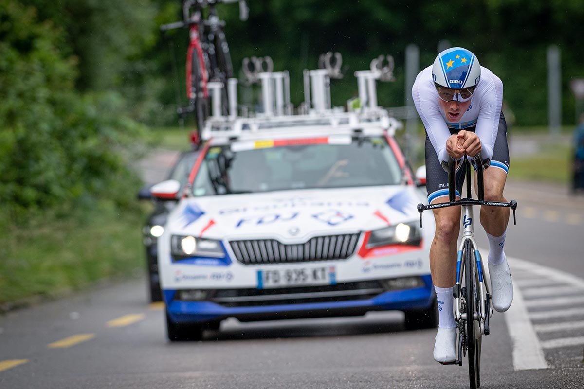 Stefan Küng vincitore della prima tappa a cronometro del Tour de Suisse 2021 (foto Sam Buchli/Tour de Suisse)