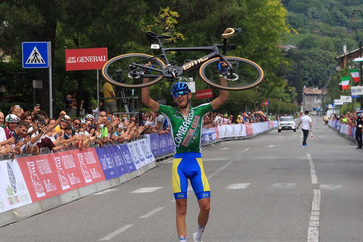 Alessandro Romele vince il Campionato Italiano Juniores a Darfo Boario Terme (foto Fabiano Ghilardi)