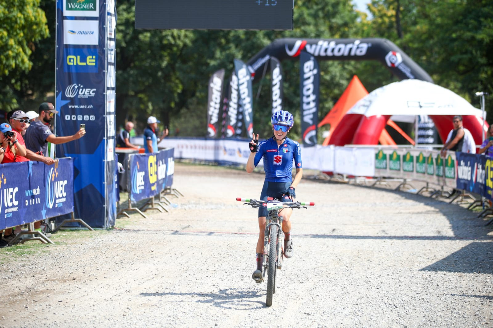 Sara Cortinovis arriva seconda e vince la medaglia d'argento all'Europeo XCO di Novi Sad (foto Mondini)