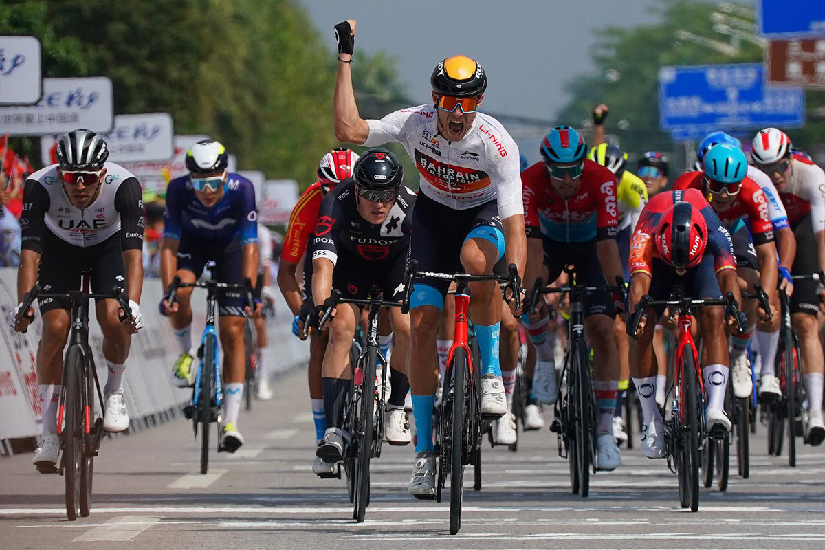 TOUR OF GUANGXI Jonathan Milan vince la seconda tappa - credit Sprint Cycling Agency per Bahrain Victorius