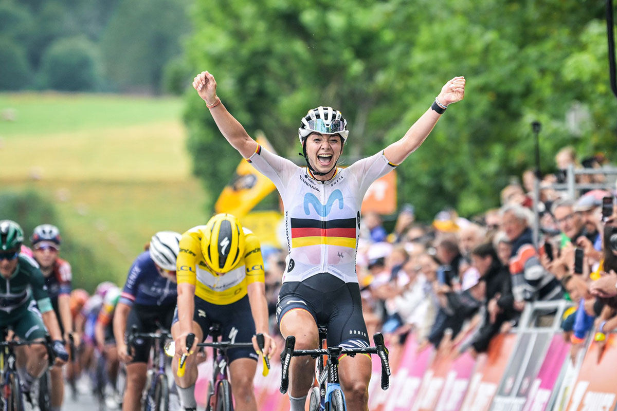 Liane Lippert (Movistar) vince la seconda tappa del Tour de France Femmes - credit ASO