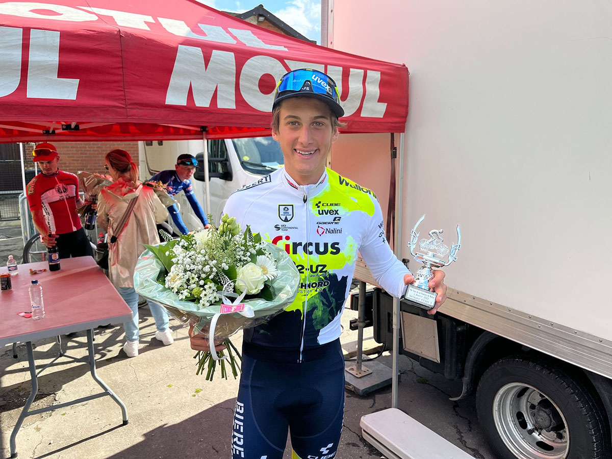 Alessio Delle Vedove dopo la terza tappa del Tour de Namur - credit Eric Cornu