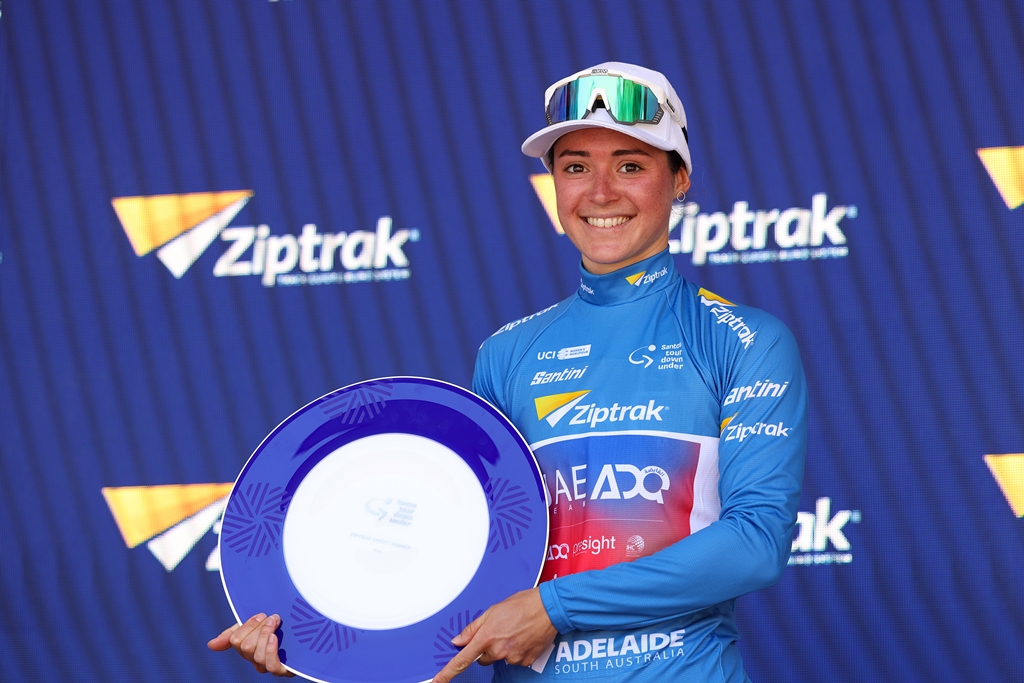 Tour Down Under Women 2024 - 8th Edition - 3rd stage Adelaide - Willunga 93,4 km - 14/01/2024 - Sofia Bertizzolo (ITA - UAE Team ADQ) - photo Kei Tsuji/SprintCyclingAgency©2024