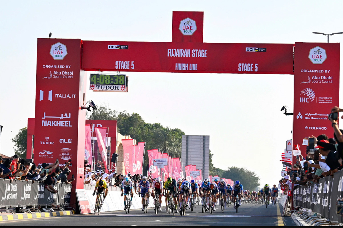 Olav Kooij vince la quinta tappa dell'UAE Tour - credit Cycling Sprint Agency