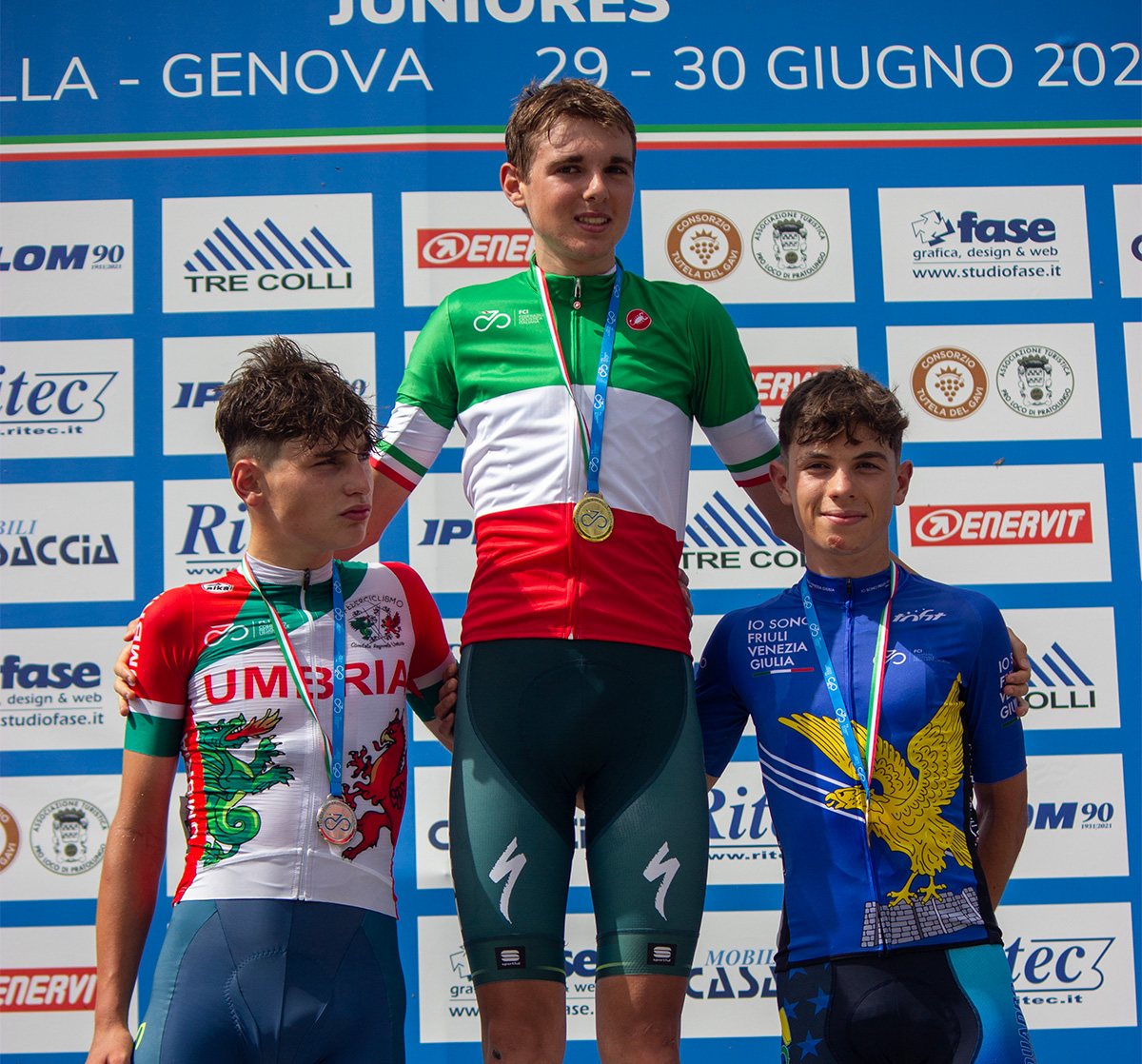 Lorenzo Mark Finn sul podio del campionato italiano juniores