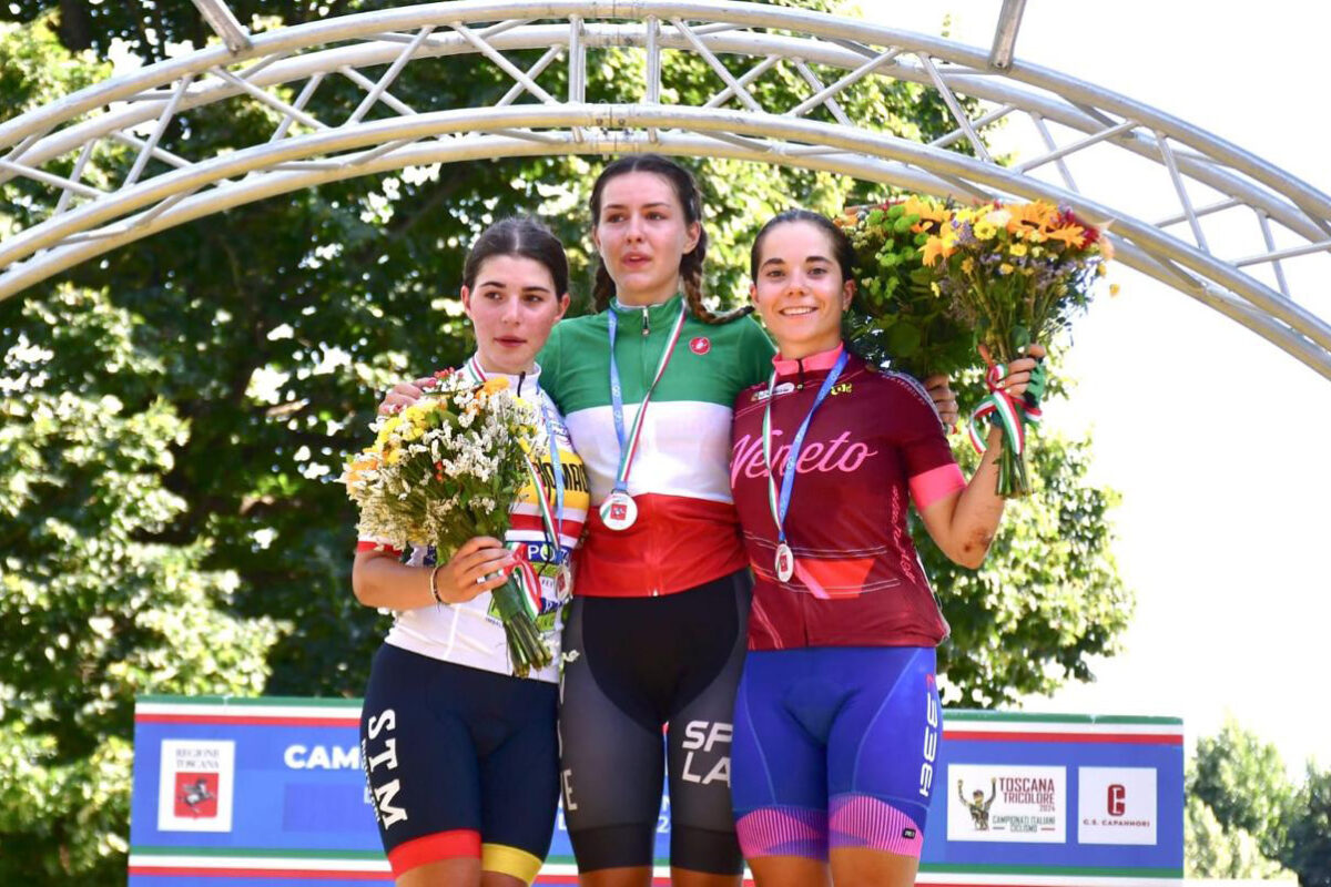 Elisa Bianchi sul podio degli Italiani di Lucca 2024 - credit Fruzzetti