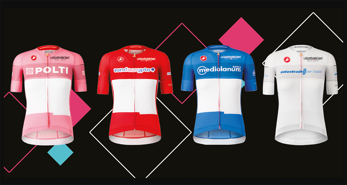 Le maglie del Giro d'Italia Women 2024