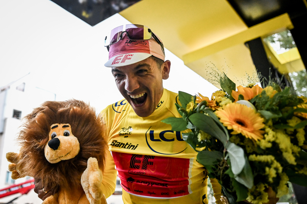 Richard Carapaz, nuova maglia gialla del Tour de France - credit - A.S.O._Billy_Ceusters