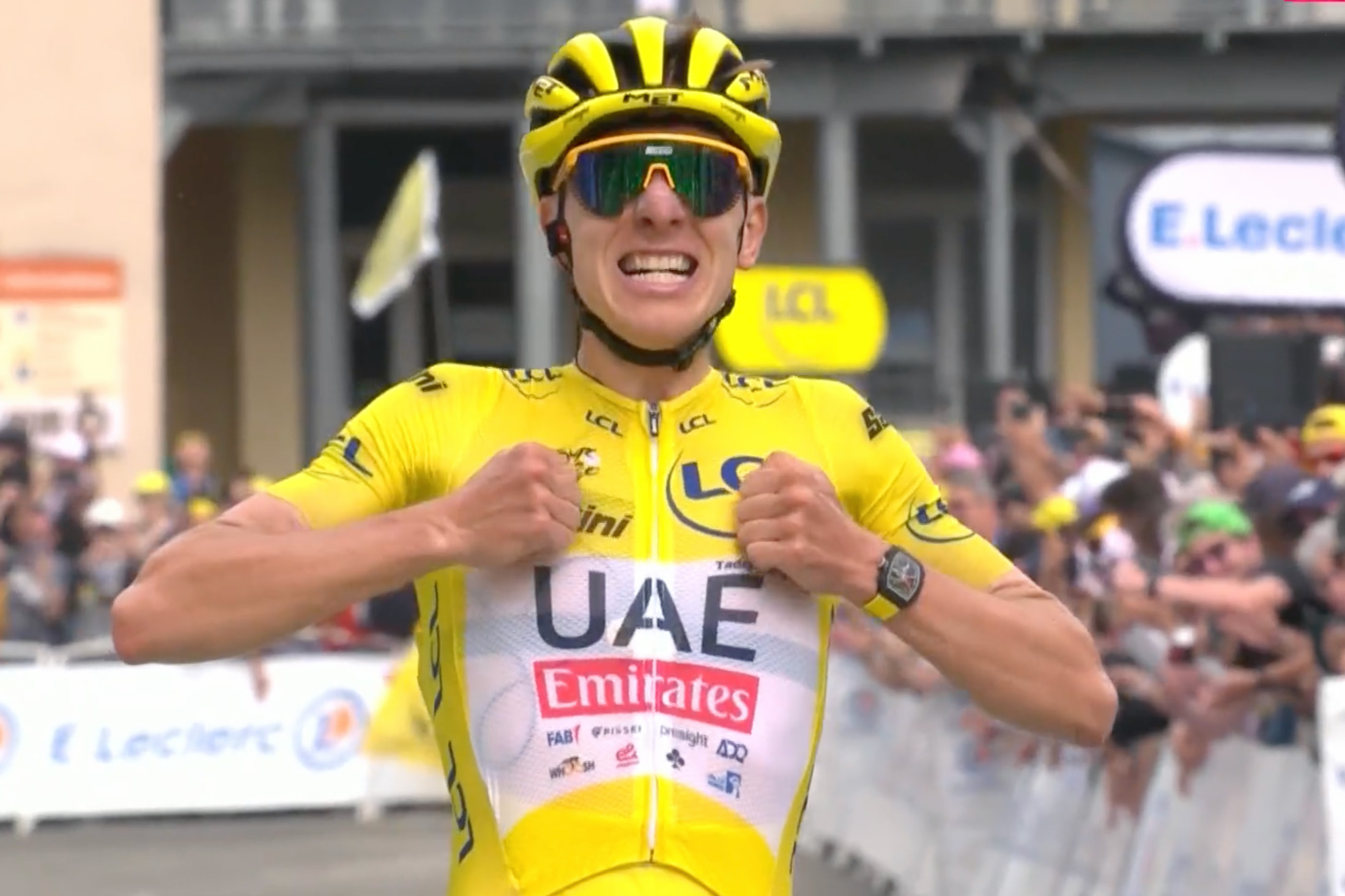 Tadej Pogacar vince la 14esima tappa del Tour de France 2024