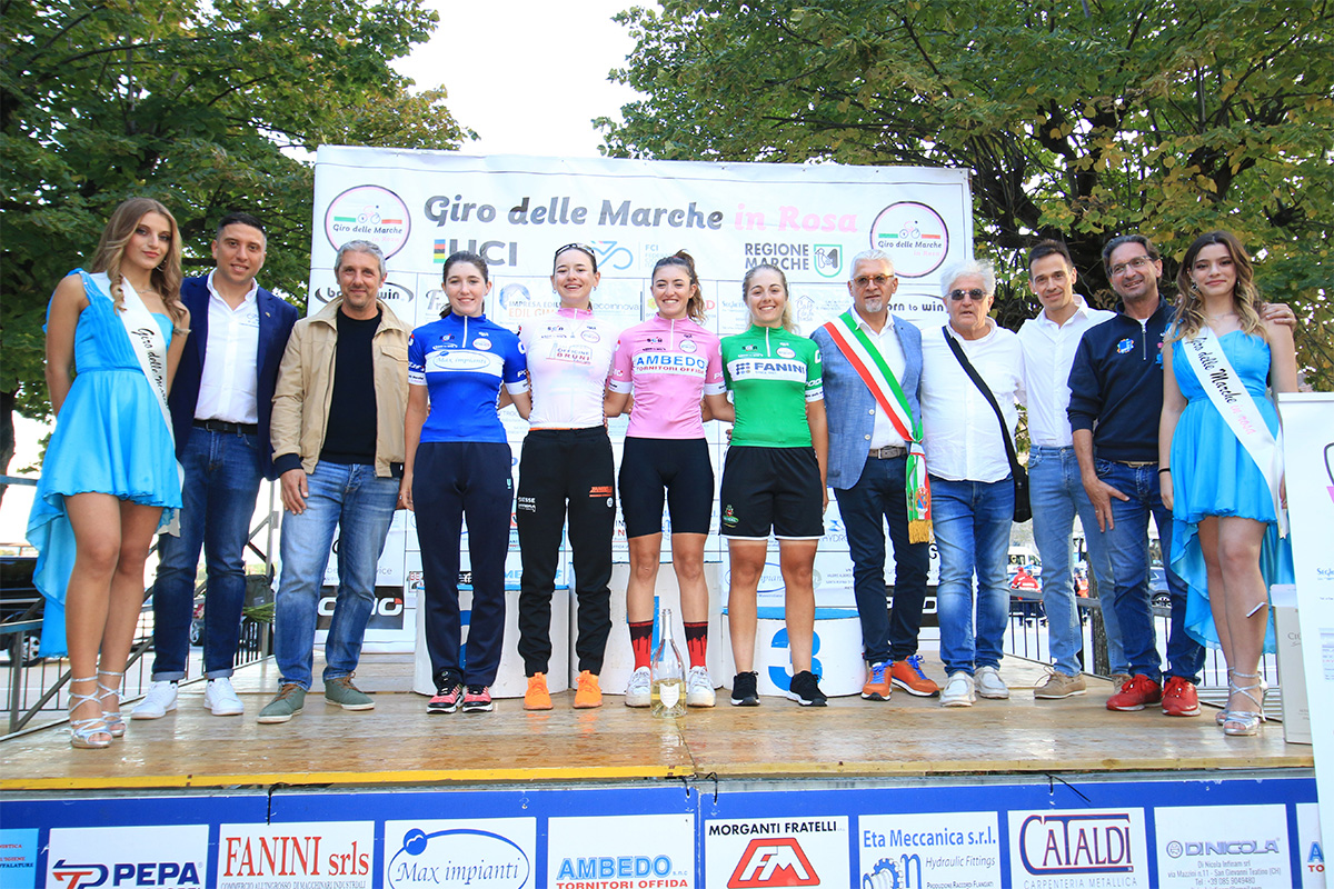 Le maglie finali del Giro delle Marche in Rosa 2024 - credit Flaviano Ossola