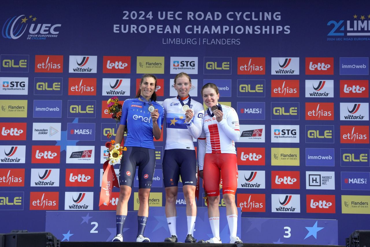 Podio Europeo Donne Elite - Sprint Cycling