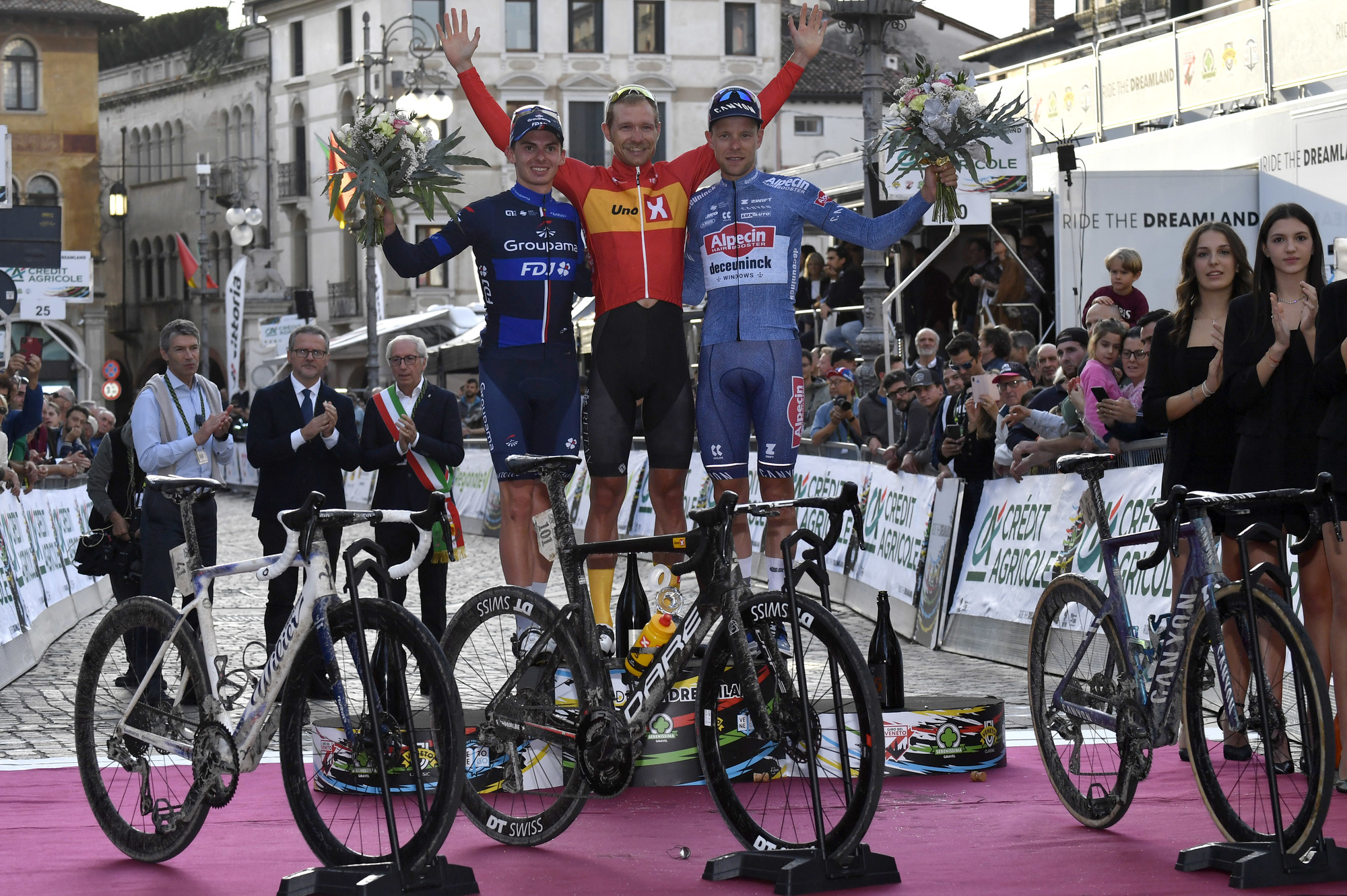  Il podio finale della Veneto Classic 2024 (Credits: Sprint Cycling Agency)