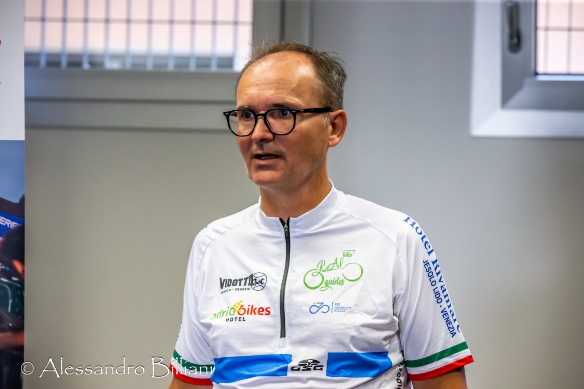 Achille Santin, uno dei promotori del GP Internazionale di Ciclocross Città di Jesolo - credit Alessandro Billiani