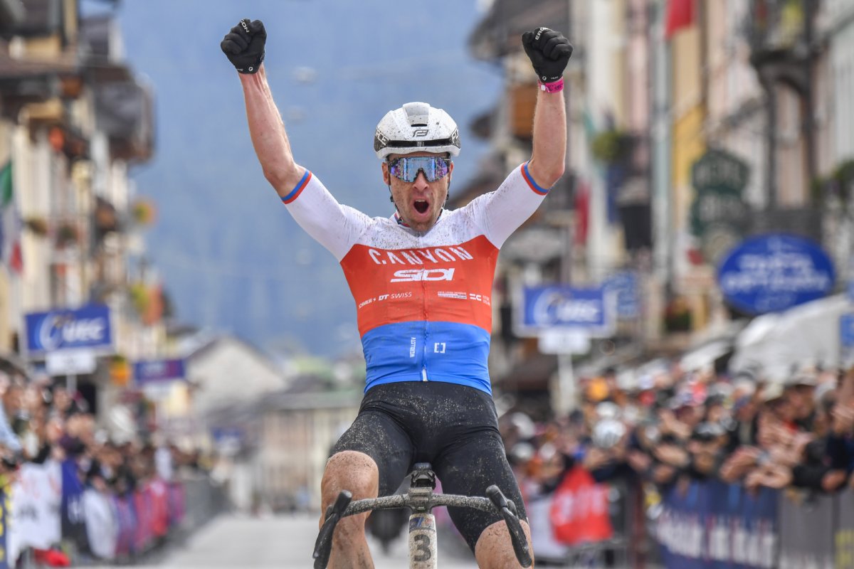 Martin Stošek vince il campionato europeo gravel 2024 - credit Sprint Cycling Agency