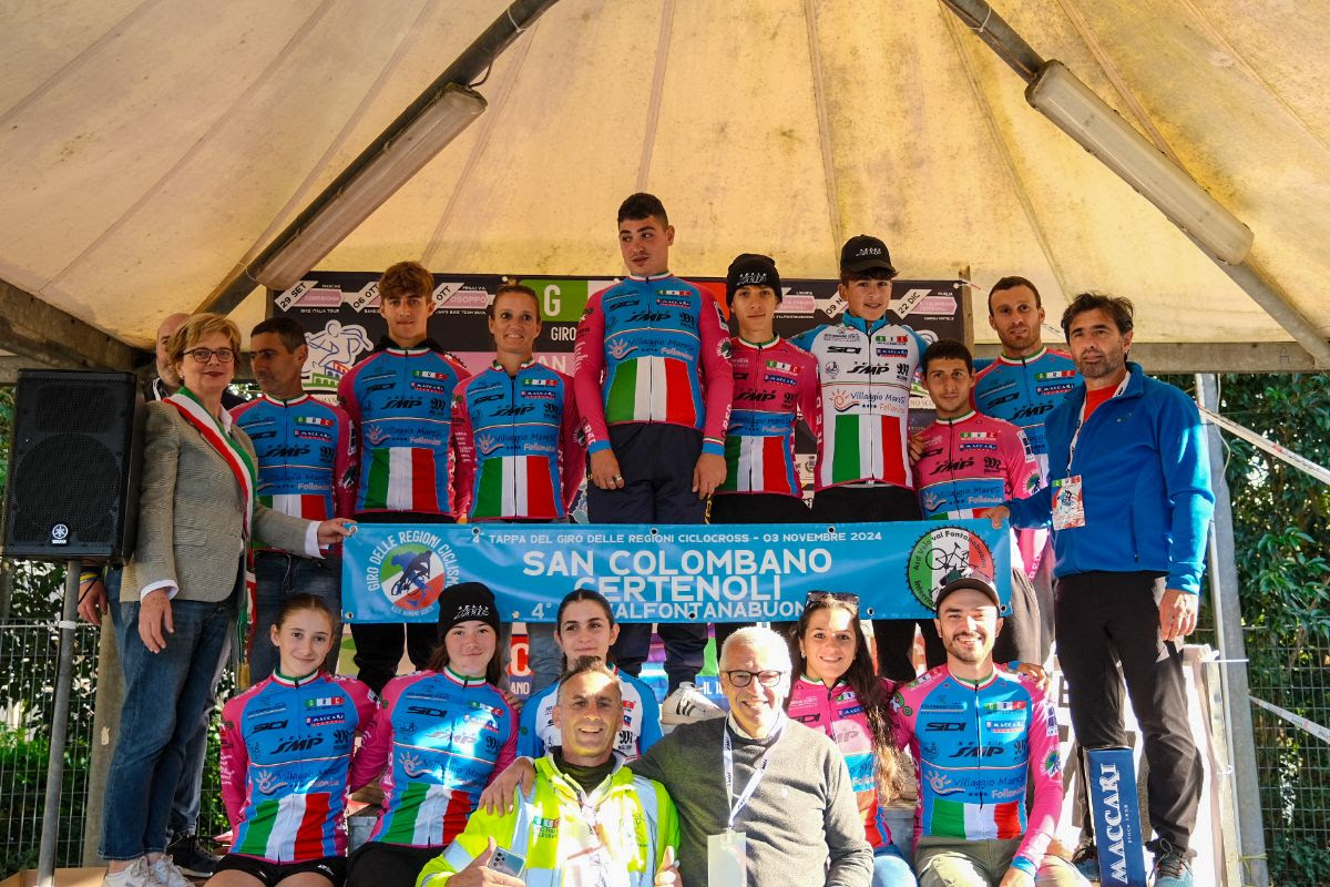 Le maglie del Giro delle Regioni Ciclocross dopo la quarta tappa - credit Lisa Paletti