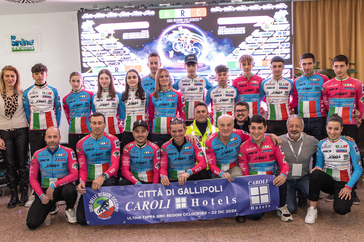 I vincitori del Giro Regioni Ciclocross 2024 - credit Roberto Ferrante per ASD Romano Scotti