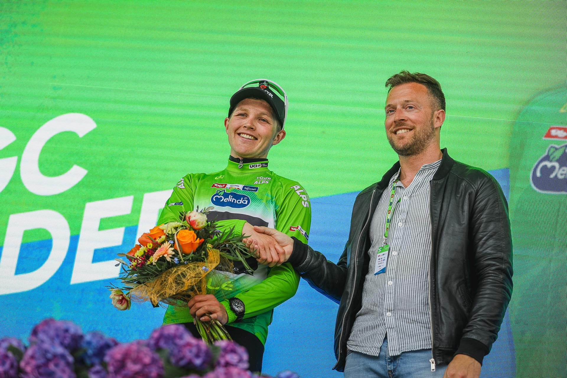 Michael Storer leader dopo la seconda tappa del Tour of the Alps (foto Josef Vaishar)